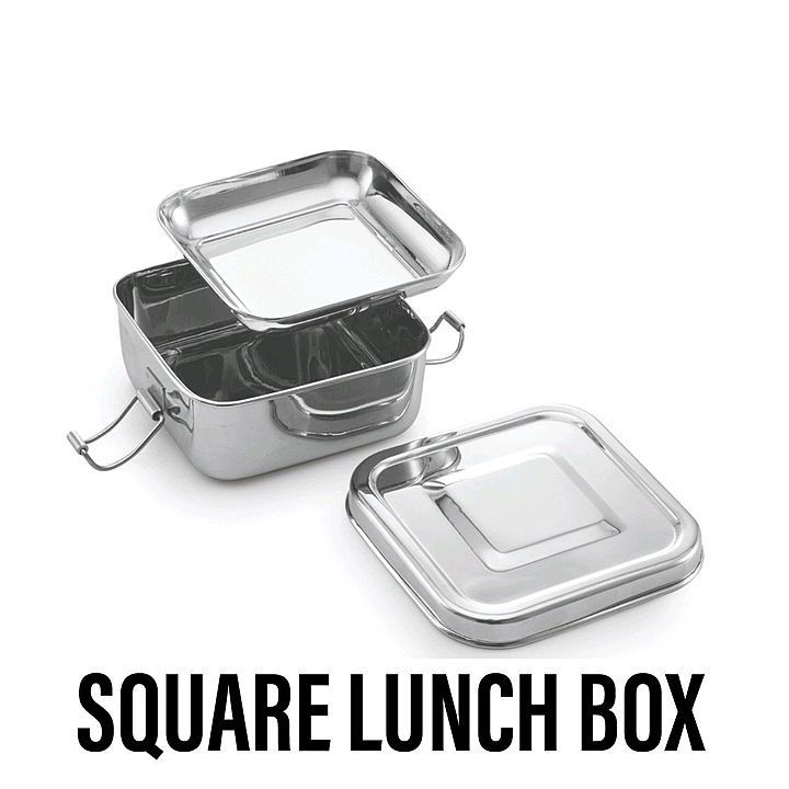 Square lunch box uploaded by SAVITHA METAL on 6/26/2020