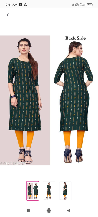 Women's Regular Fit Crepe Aline Kurti
Name: Women's Regular Fit Crepe Aline Kurti
Fabric: Crepe
Slee uploaded by business on 9/14/2022