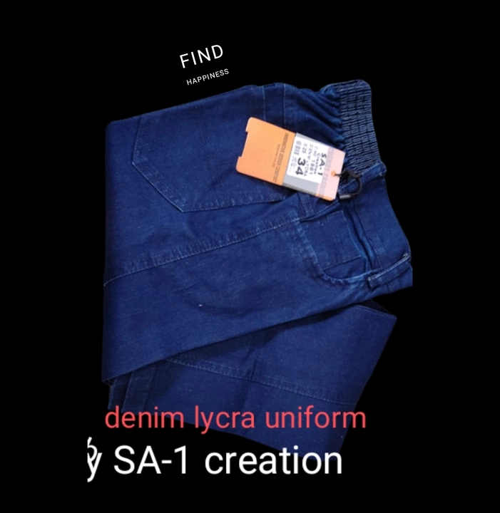Denim lycra for uniform uploaded by School Uniform Manifacturer on 9/14/2022