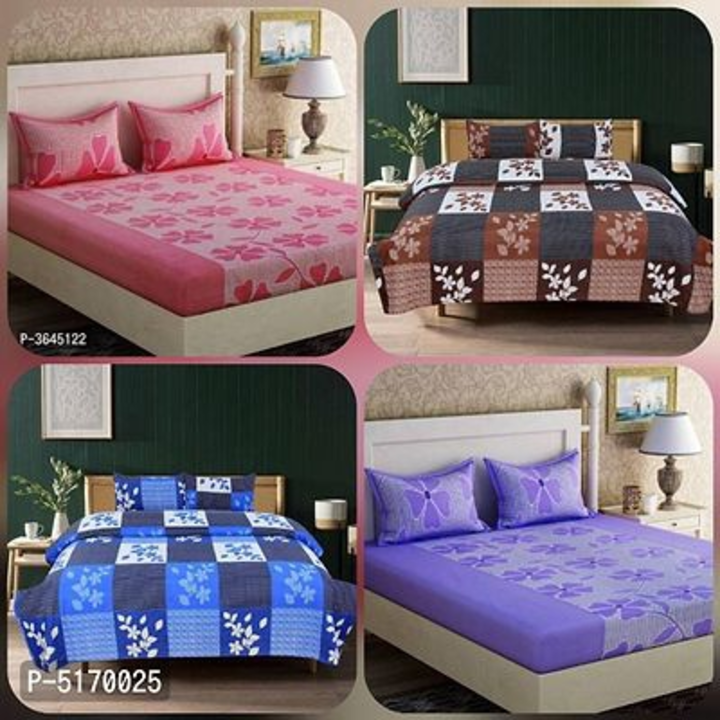 Post image Rs. 888 only for 4 bedsheets and 8 pillows cover.
limited offer COD available