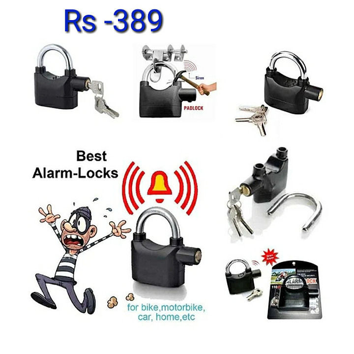 Anti theft alarm pad lock uploaded by Rainbow Services on 6/26/2020