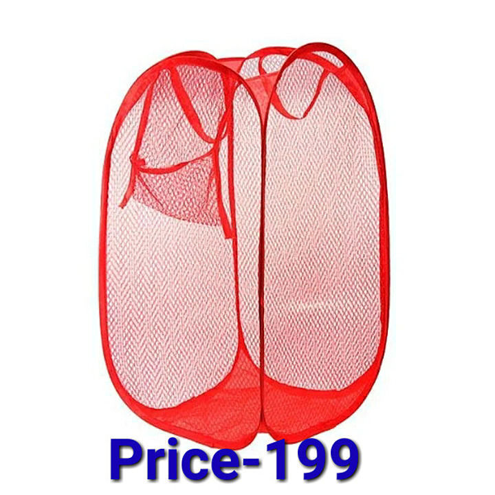 Laundry hamper foldable mesh basket uploaded by Rainbow Services on 6/26/2020