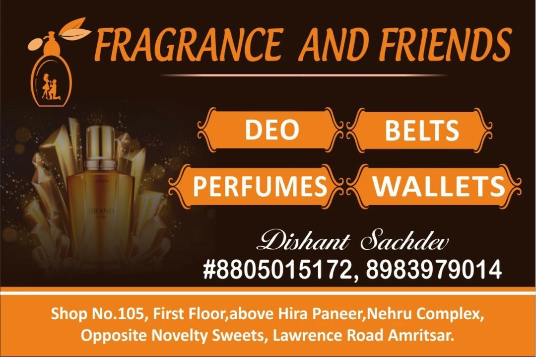 Visiting card store images of Fragrance And Friends