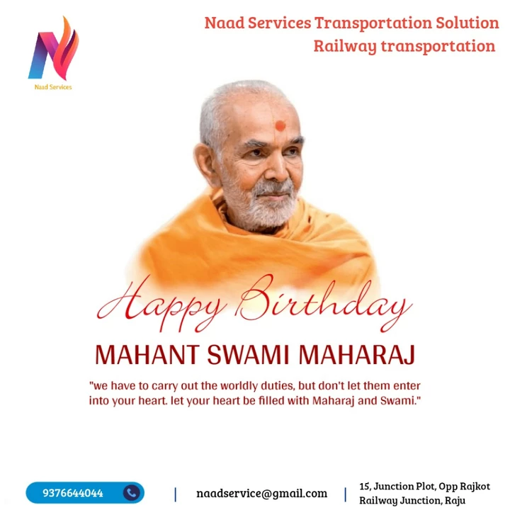 Visiting card store images of Naad Services Transportation Solution