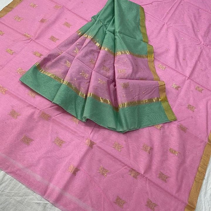 Chanderi handloom sut cotton silk uploaded by business on 12/16/2020