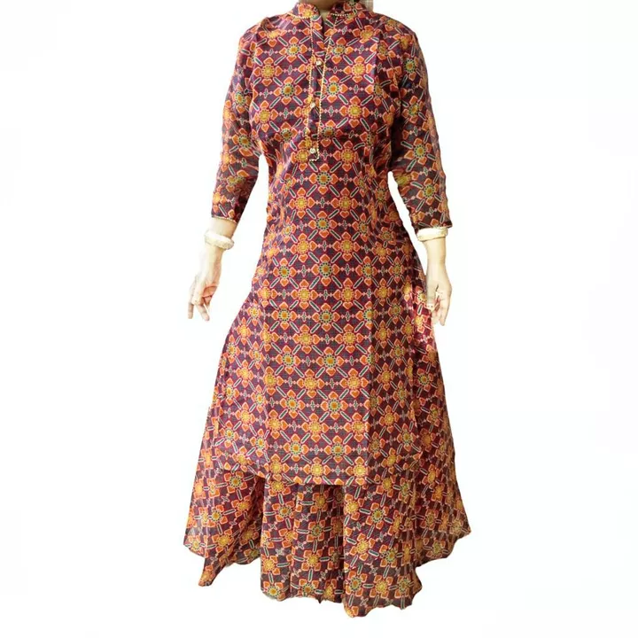 Product image with price: Rs. 400, ID: kota-doria-kurti-with-skirt-14584042