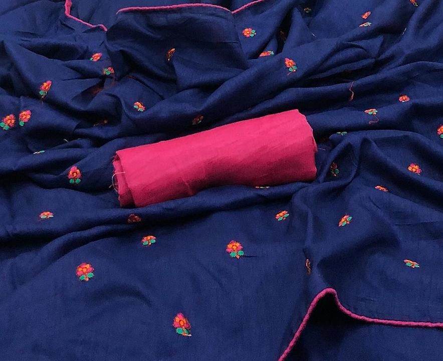 Saree fabric - dola silk saree with full saree embroidery work with piping

Blouse - Banglori silk

 uploaded by Swara cloths & jewelry shope on 12/16/2020