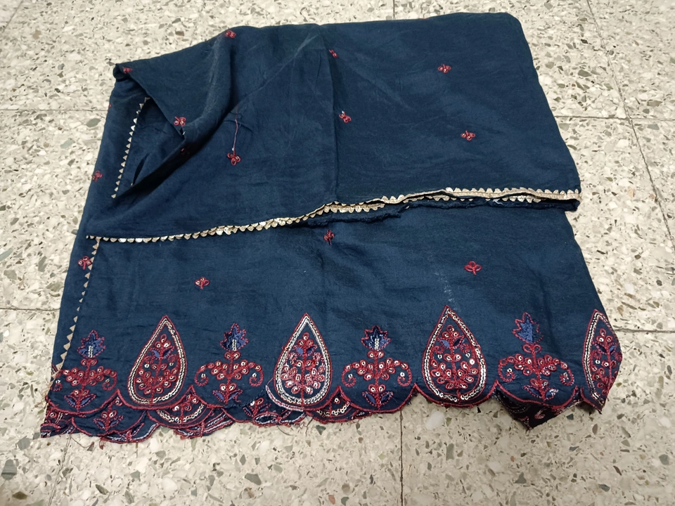 Product image of Silk dupatta with work, ID: silk-dupatta-with-work-e4c76b1a