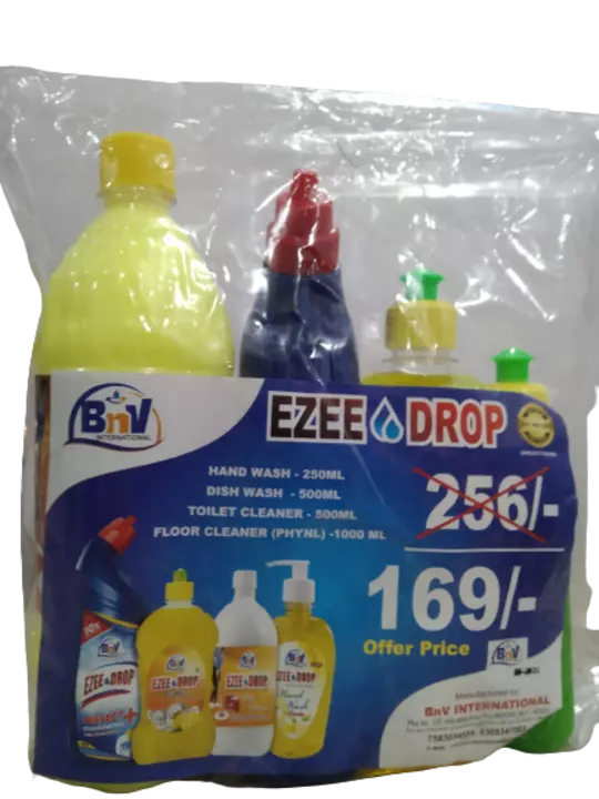 Combo Pack : 1ltr floor Cleaner, 500ml Toilet Cleaner,500 ml Dish wash &250 ml hand wash  uploaded by BnV International on 9/14/2022