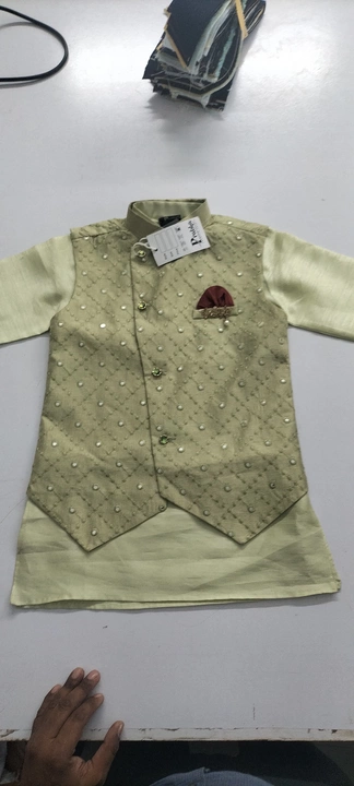 Kids kurta pyjama jacket uploaded by Rudra Enterprises on 9/14/2022