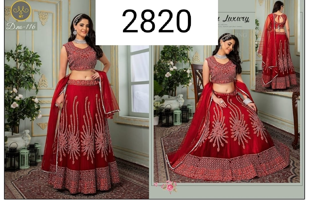 Heavy party wear lehenga for women  uploaded by Sanjeev Textile on 9/14/2022