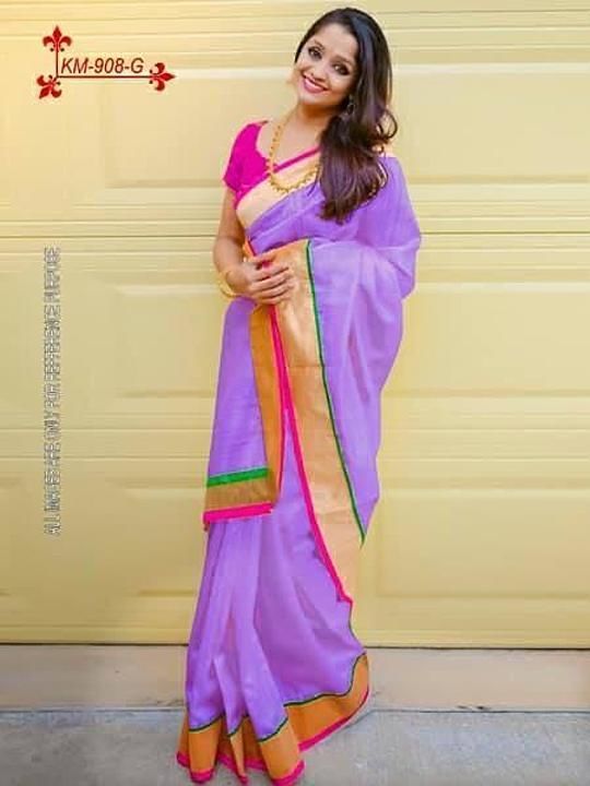 Post image Hey! Checkout my new collection called Chanderi Silk Saree With Blouse.