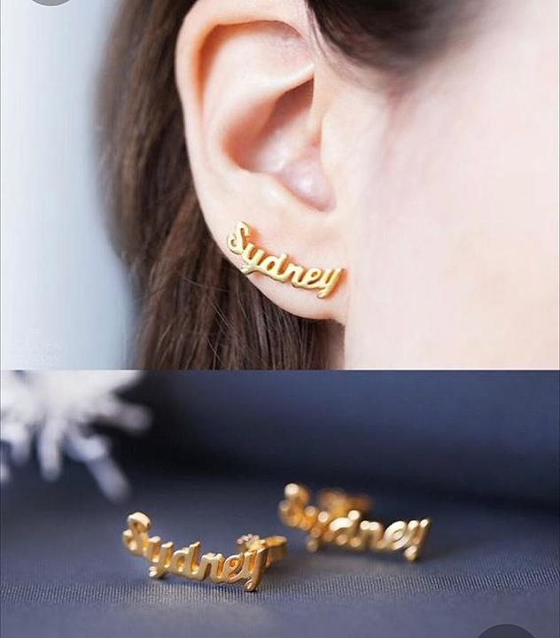 Customised name earings.
U can make it any name u want uploaded by Sara sana collection. on 12/16/2020