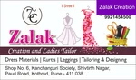 Business logo of Zalak Creation