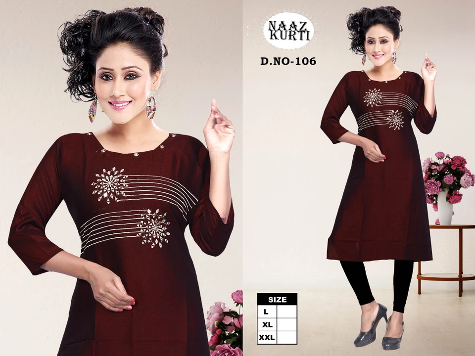 Manual mirror work kurti uploaded by M A Selection on 9/15/2022