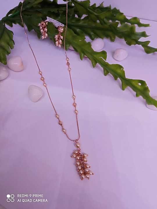 Italian pendant set uploaded by Naren Kumar Jewellers Pvt.Ltd on 12/17/2020