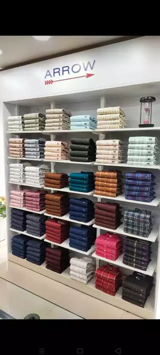 Post image Garments display racks for retail stores.
