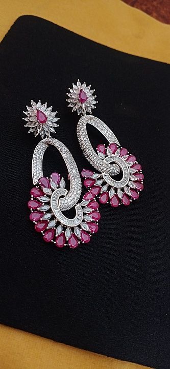 Exclusive cz earrings n  uploaded by business on 12/17/2020