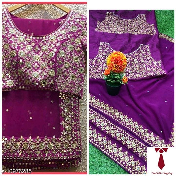 Georgette saree  uploaded by business on 12/17/2020
