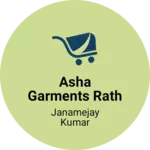 Business logo of Asha garments Rath
