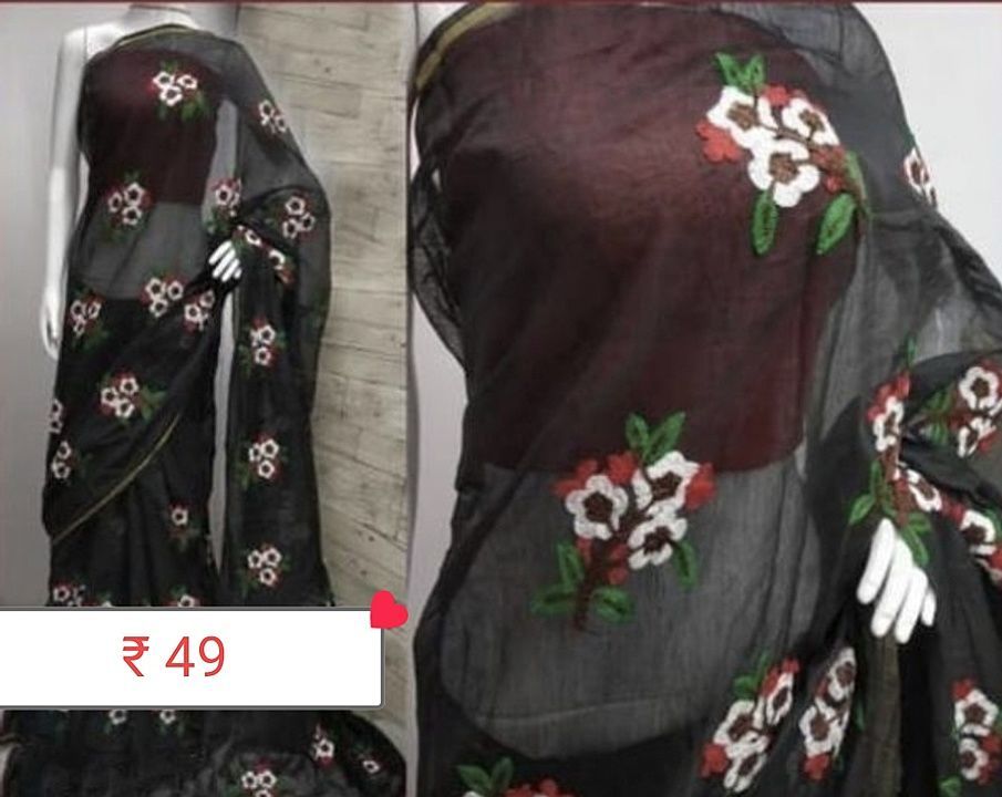 Special Chanderi Cotton Embroidered Work Regular Saree uploaded by business on 12/18/2020