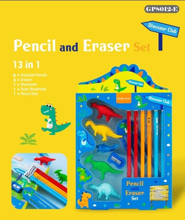  DINOSAUR CLUB PENCIL AND ERASER SET uploaded by TAAJ  on 9/16/2022