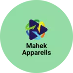Business logo of Mahek apparells