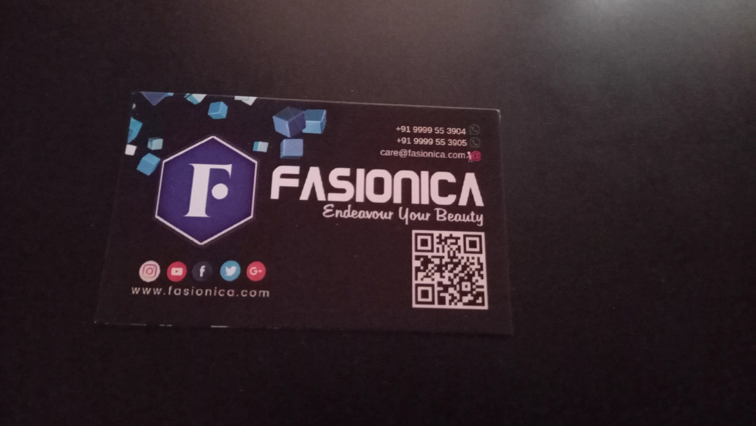 Visiting card store images of Fasionica Mart