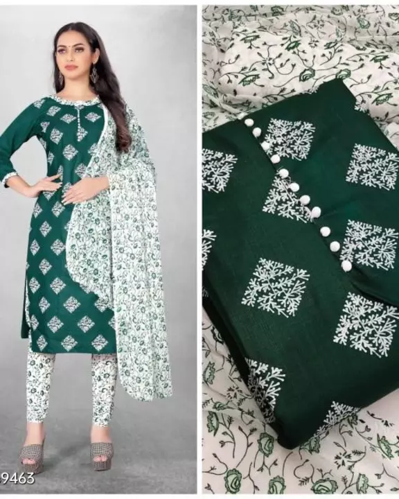 Cotton suits  uploaded by Jaipuri suit and Saree on 9/16/2022