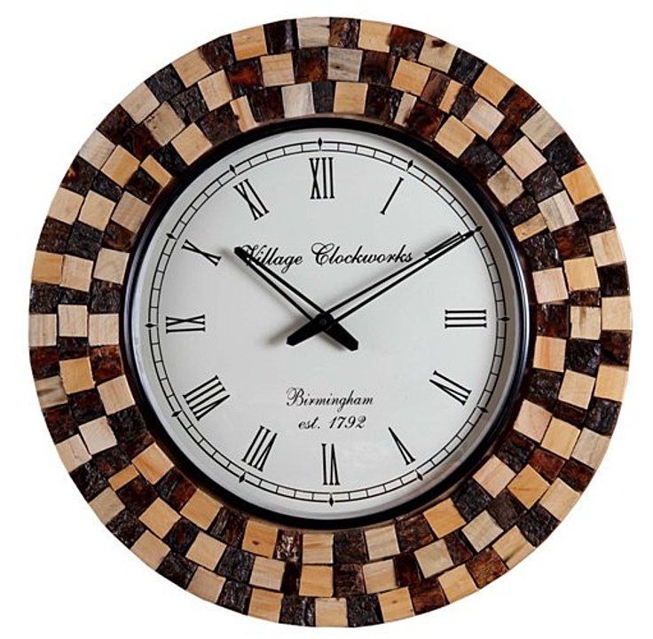 Wooden Wall Clock uploaded by business on 12/18/2020