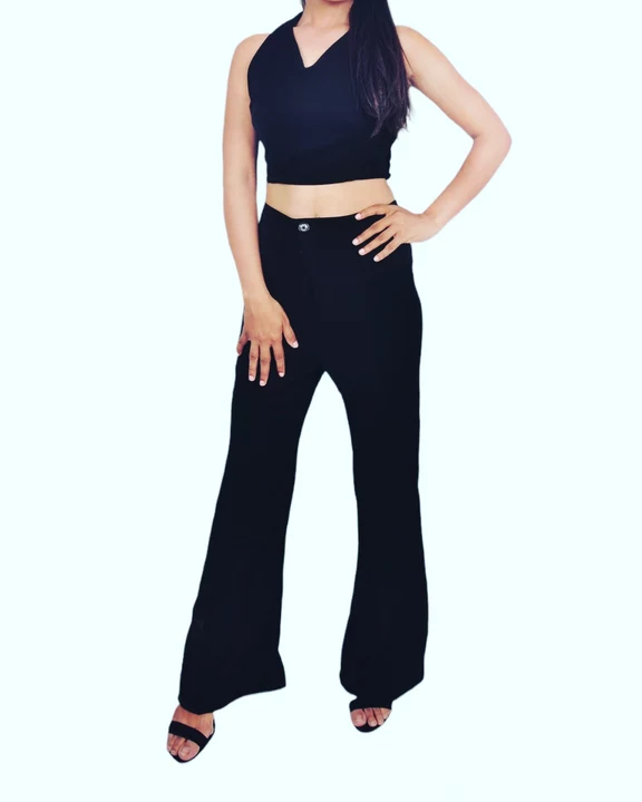 Bell bottom pant with crop top uploaded by Skylark trending fashion on 9/16/2022