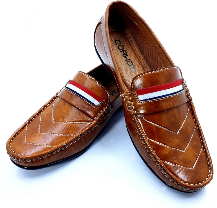 CORWOX Men's Loafer Shoes (Wooden Brown) uploaded by business on 9/17/2022