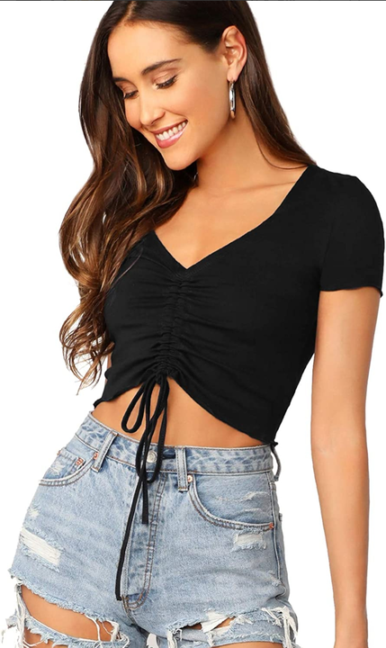 Sexy solid crop top/ Free Size uploaded by business on 9/17/2022