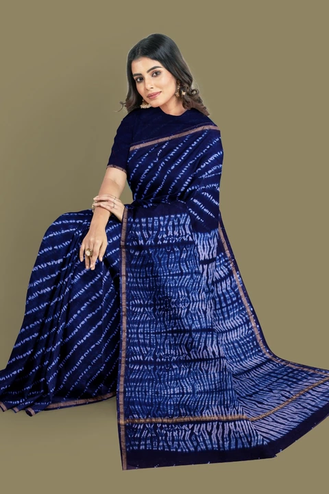 Product image with ID: traditional-fastival-collection-hand-block-printed-cotton-chanderi-silk-sarees-with-blouse-eab256c9