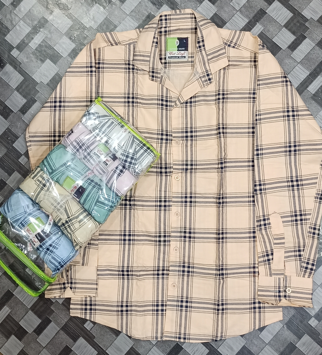 Cotton check shirt uploaded by business on 9/17/2022