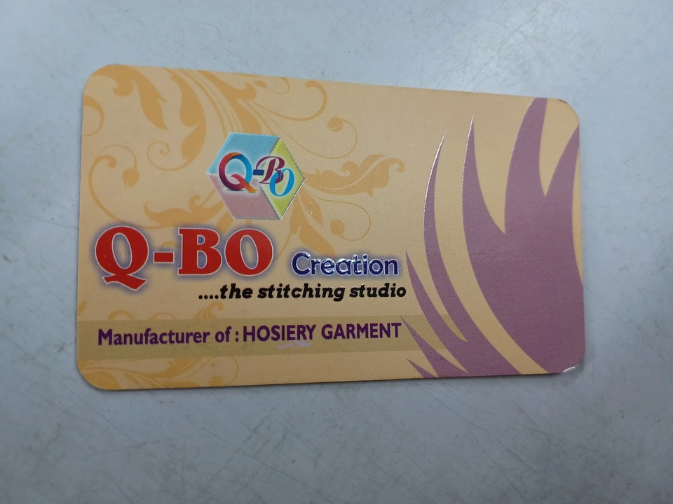 Visiting card store images of Q-Bo creation The stitching studio