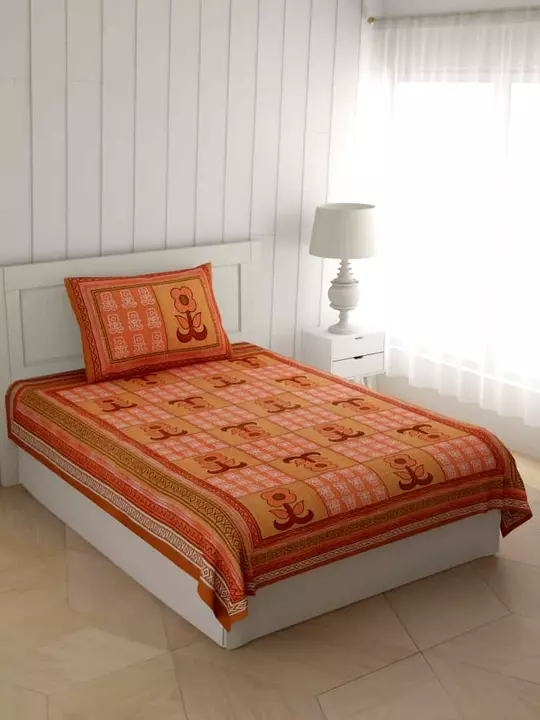 Single Bedsheet with 1 pillow cover  uploaded by Tulsi home decor on 9/17/2022