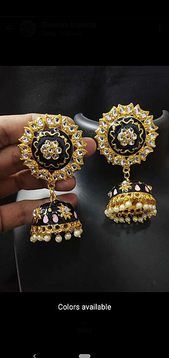 Post image Hey! Checkout my new collection called Meenakari earrings.