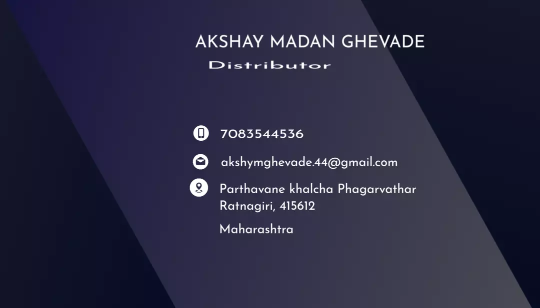 Visiting card store images of AK Shop