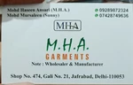Business logo of M.H.A. Garments