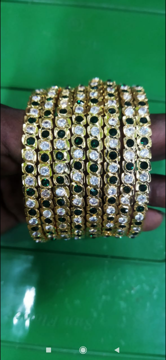 Post image Impon bangles 
Retail 599+$
Wholesale 450..
Minimum purchase accepted