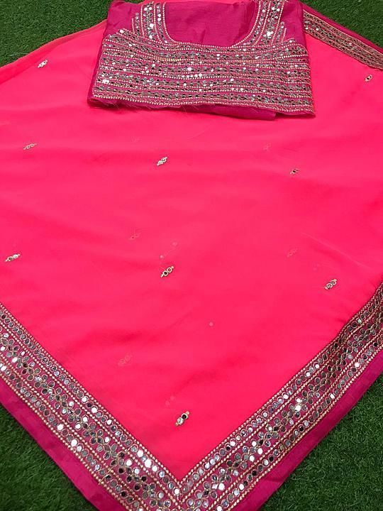 Post image Hey! Checkout my new collection called Emblished Bordered Saree With Blous.