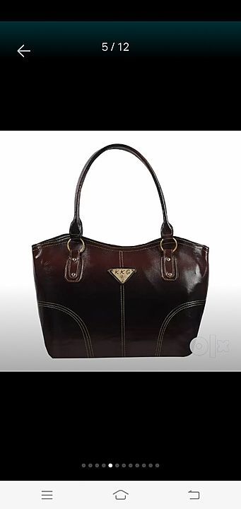 Ladies Brown Leather Handbag / Shoulder Bag / Messenger Bag uploaded by business on 12/19/2020