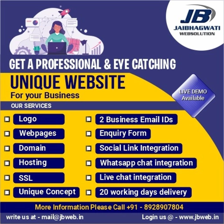 Post image Get A professional &amp; Eye Catching unique website for your business
