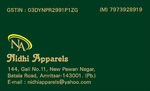 Business logo of Nidhi apparels