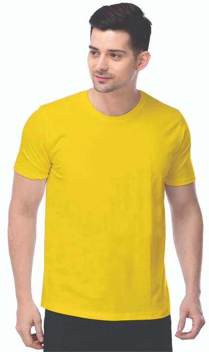 Men's Polyester Plain Round neck Half sleeve t-shirt  uploaded by Aakash Garments on 9/18/2022