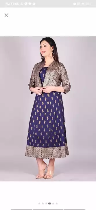 Women A-line kurti with Jecket  uploaded by business on 9/18/2022