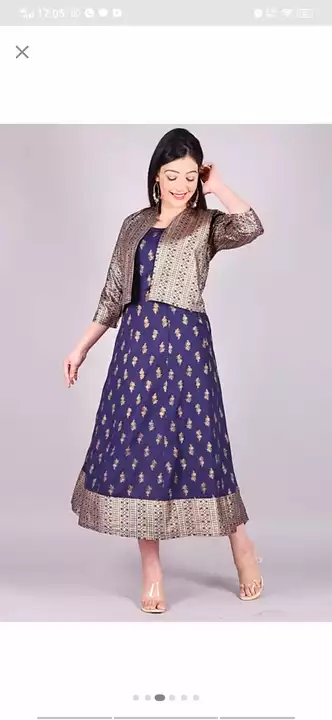 Women A-line kurti with Jecket  uploaded by NYRA COLLECTION on 9/18/2022