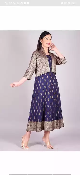 Women A-line kurti with Jecket  uploaded by NYRA COLLECTION on 9/18/2022