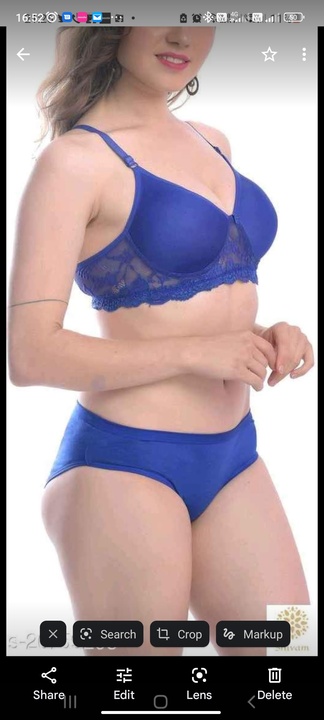 PURPLINE Padded bra with panty ultimate design best quality Cotton  uploaded by Purple India Venture on 9/18/2022